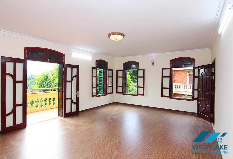 A spacious French style villa for rent in Tay Ho, Ha Noi