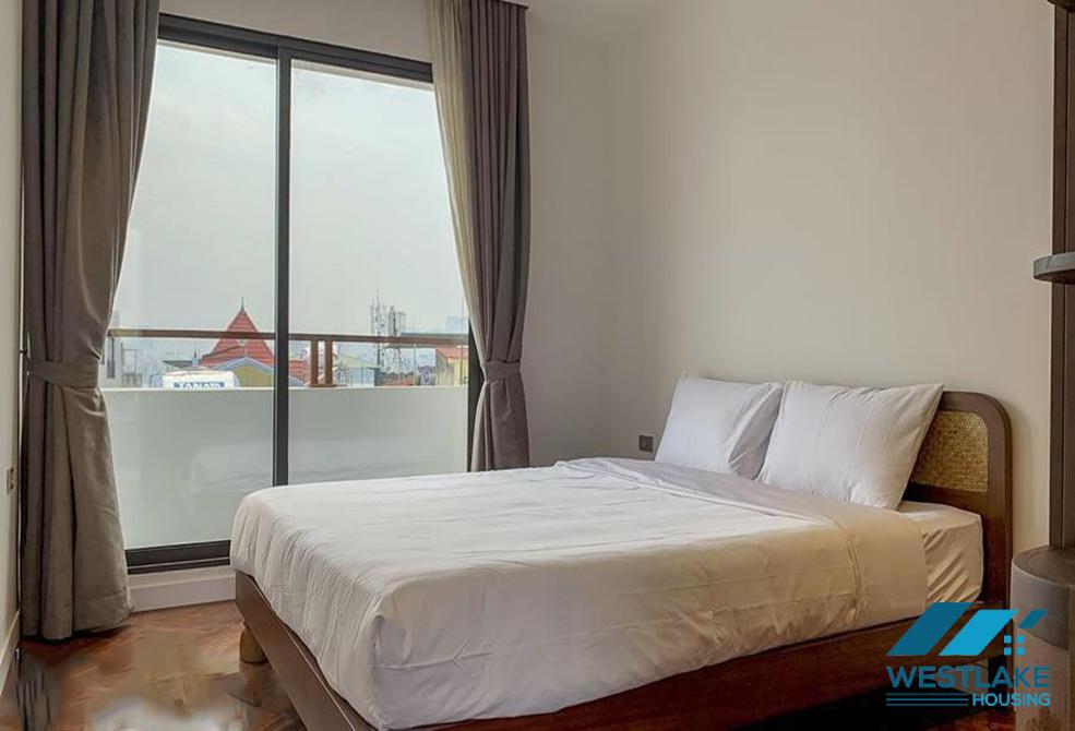 Top floor 03 bedrooms apartment with lake view for rent in Dang Thai Mai area, Tay Ho, Ha Noi