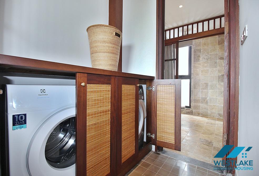 High quality and spacious 04 bedrooms serviced apartment for rent in Tay Ho, Ha Noi