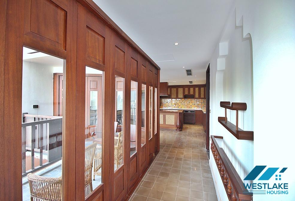 High quality and spacious 04 bedrooms serviced apartment for rent in Tay Ho, Ha Noi