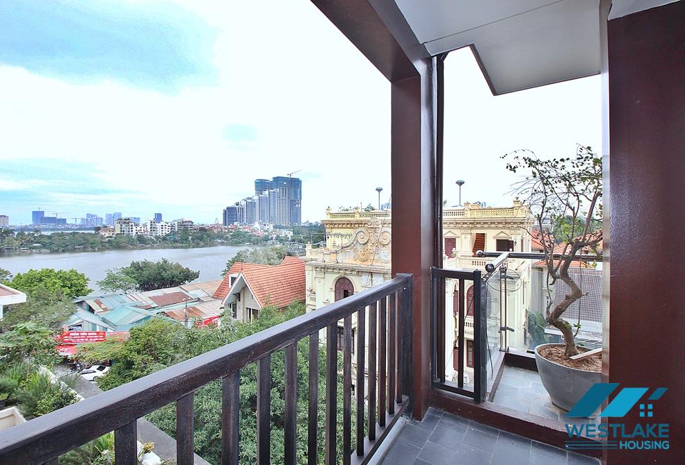High quality and spacious 04 bedrooms serviced apartment for rent in Tay Ho, Ha Noi