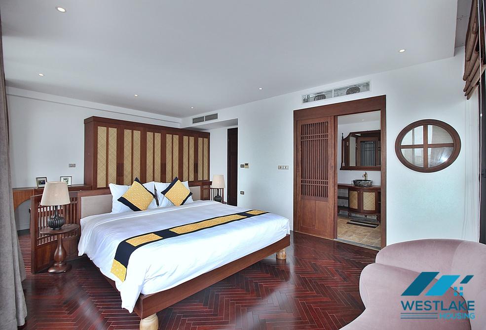 High quality and spacious 04 bedrooms serviced apartment for rent in Tay Ho, Ha Noi