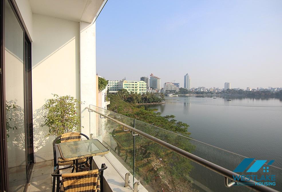 Lake view 2 bedroom apartment for rent in Yen phu, Tay Ho, Ha Noi