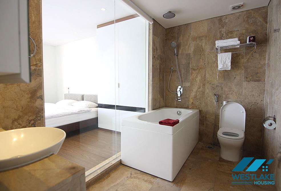 Lake view 2 bedroom apartment for rent in Yen phu, Tay Ho, Ha Noi