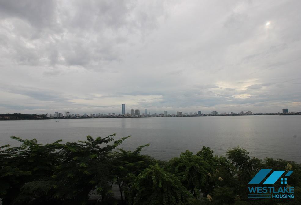 A big 1 bedroom apartment with lake view for rent in Yen Phu, Tay Ho