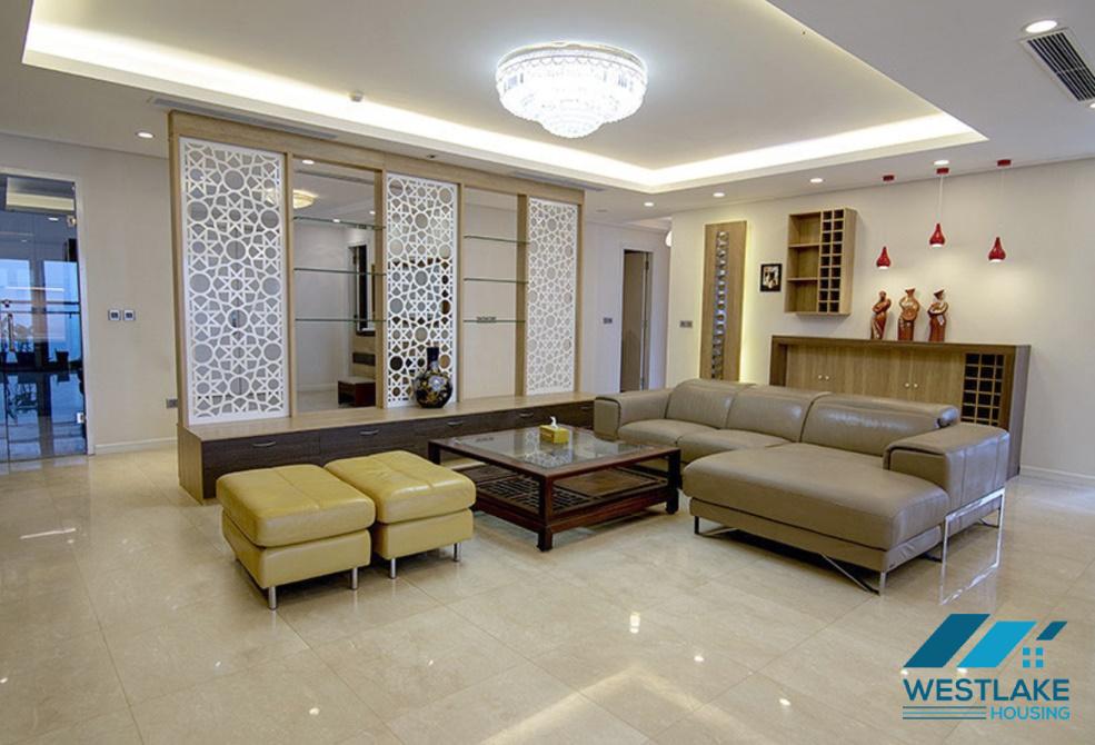 A contemporarily designed, large 267sqm apartment for rent in Ciputra, Tay Ho, Ha Noi