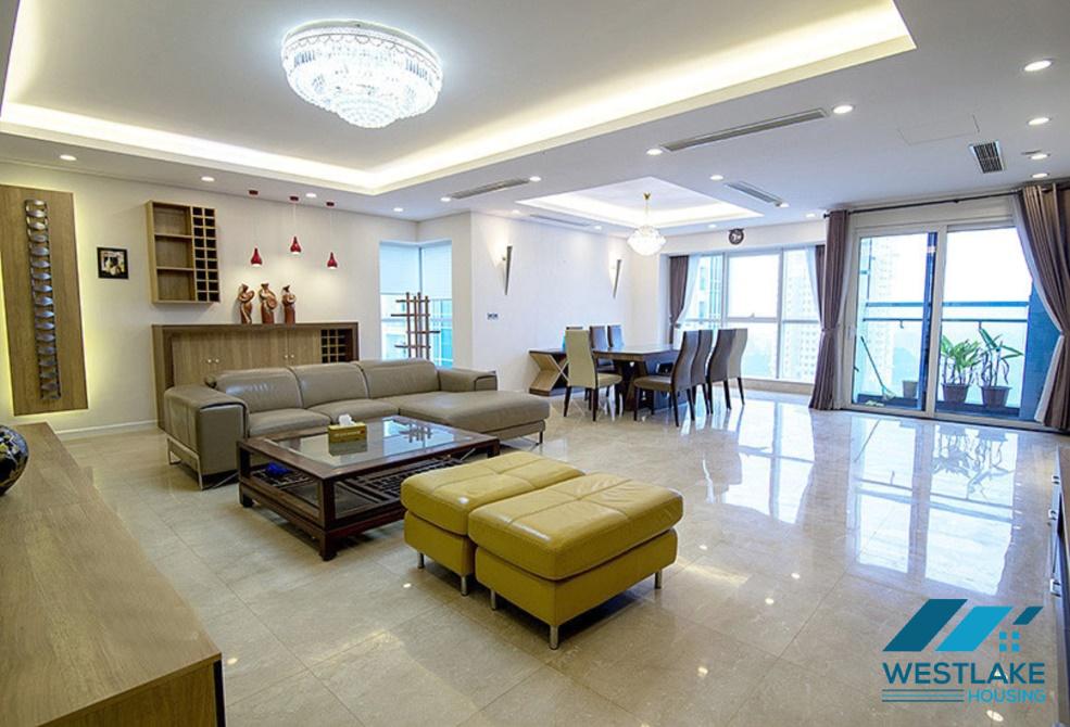 A contemporarily designed, large 267sqm apartment for rent in Ciputra, Tay Ho, Ha Noi