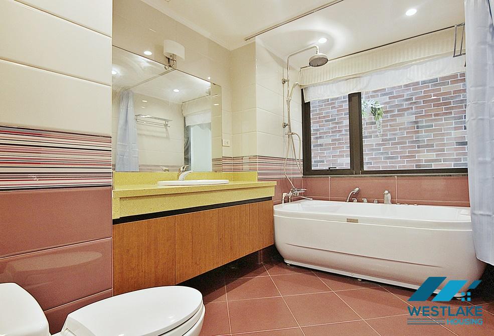 A super spacious 3 bedroom apartment for rent in Yen Phu, Tay Ho, Ha Noi