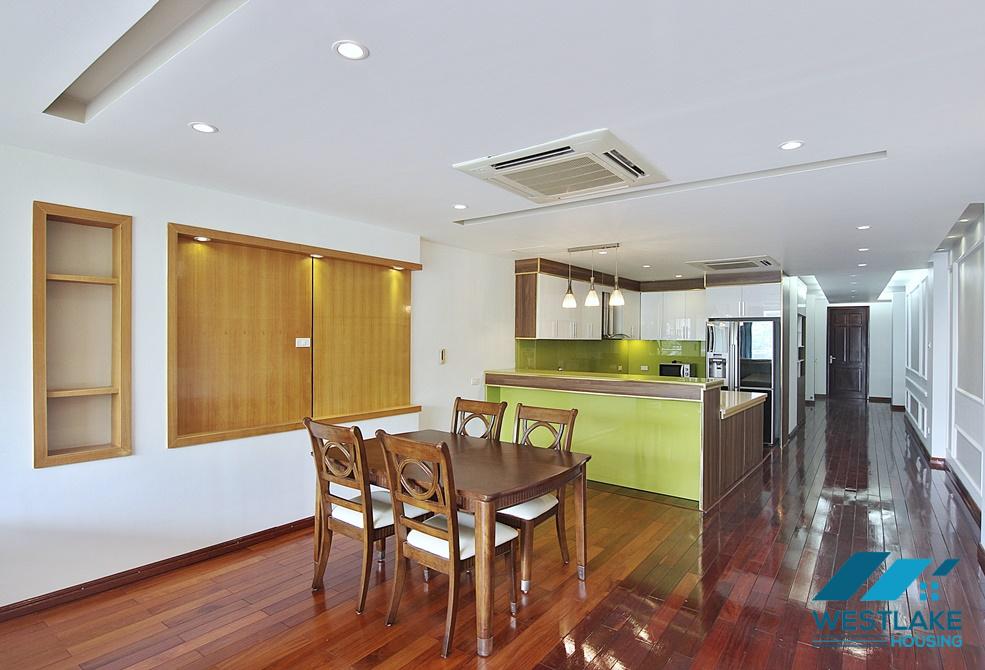 A super spacious 3 bedroom apartment for rent in Yen Phu, Tay Ho, Ha Noi