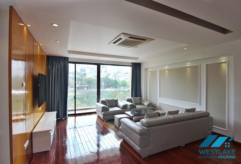 A super spacious 3 bedroom apartment for rent in Yen Phu, Tay Ho, Ha Noi