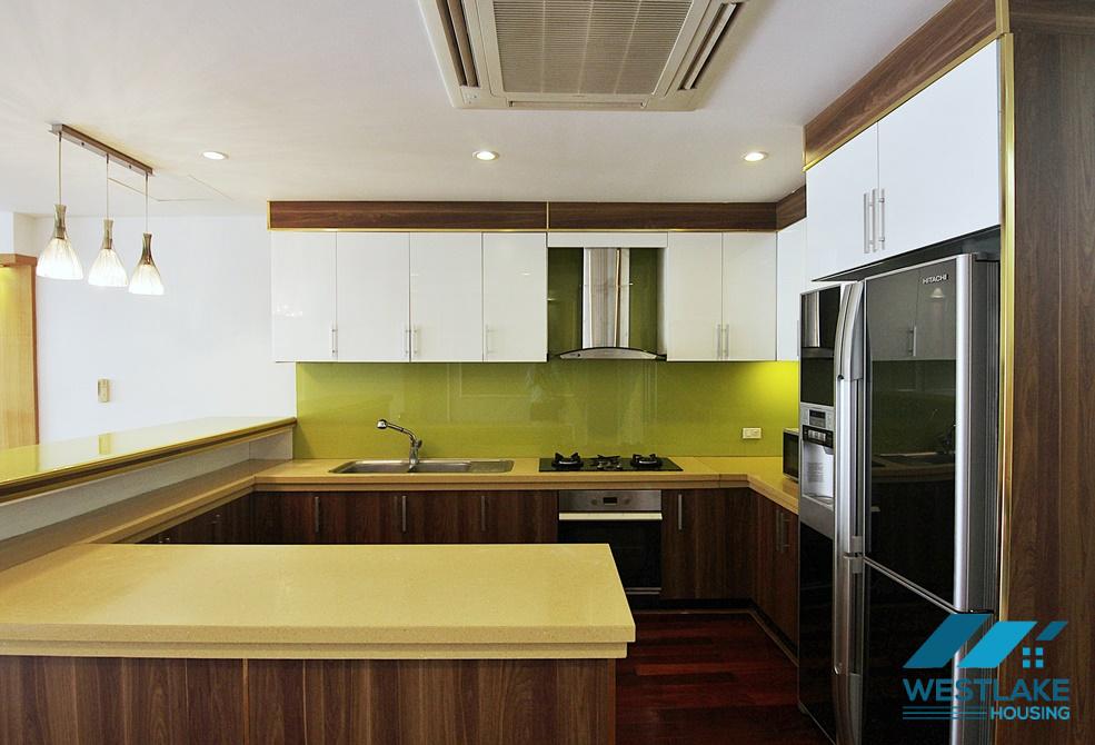 A super spacious 3 bedroom apartment for rent in Yen Phu, Tay Ho, Ha Noi