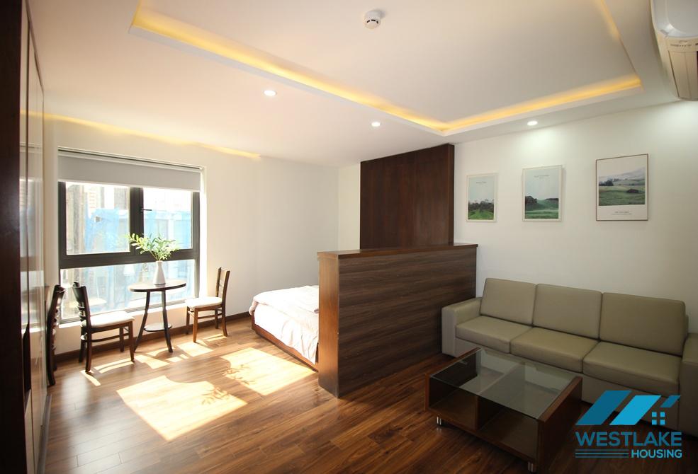 Bright studio for rent on To Ngoc Van street, Tay Ho, Ha Noi