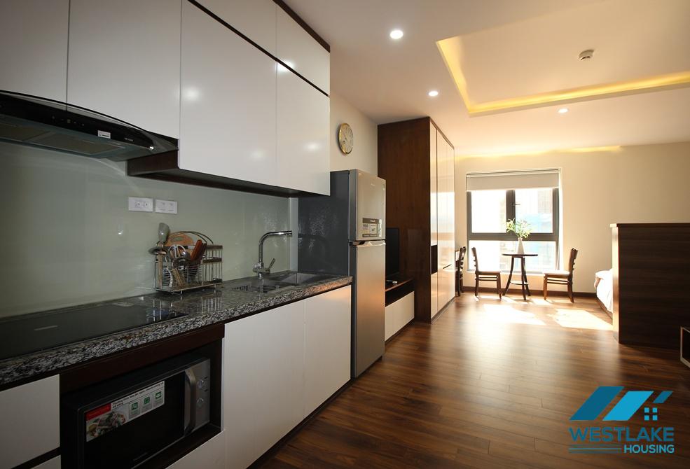 Bright studio for rent on To Ngoc Van street, Tay Ho, Ha Noi