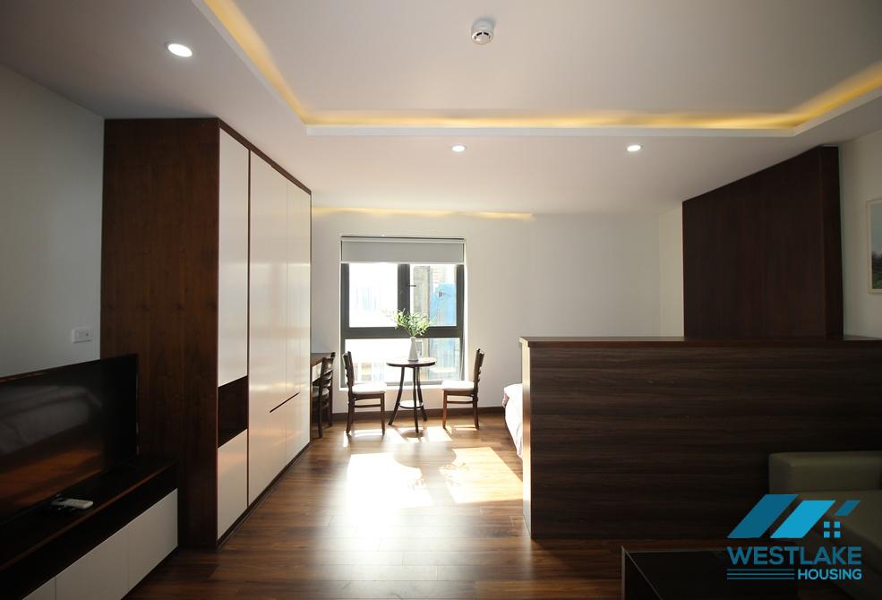 Bright studio for rent on To Ngoc Van street, Tay Ho, Ha Noi