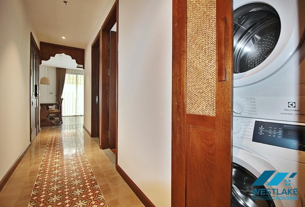 High floor 3 bedrooms apartment for rent in To Ngoc Van area, Tay Ho, Ha Noi