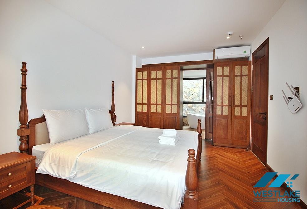 High floor 3 bedrooms apartment for rent in To Ngoc Van area, Tay Ho, Ha Noi