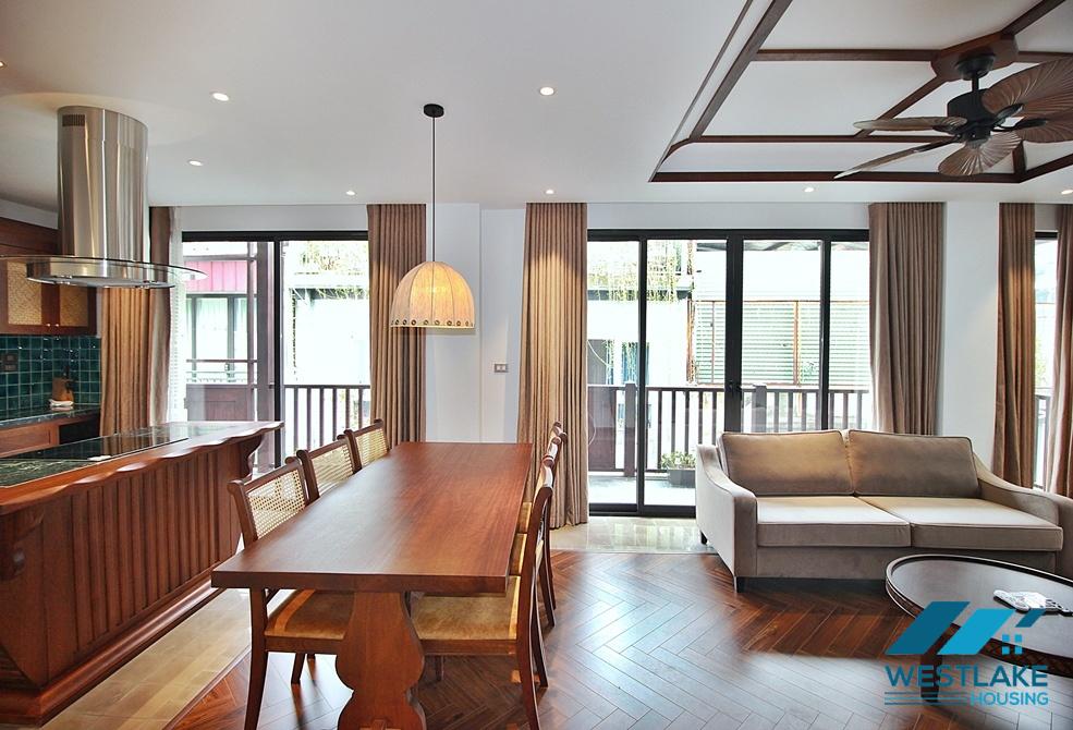 High floor 3 bedrooms apartment for rent in To Ngoc Van area, Tay Ho, Ha Noi