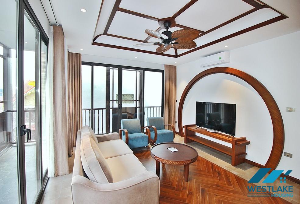 High floor 3 bedrooms apartment for rent in To Ngoc Van area, Tay Ho, Ha Noi