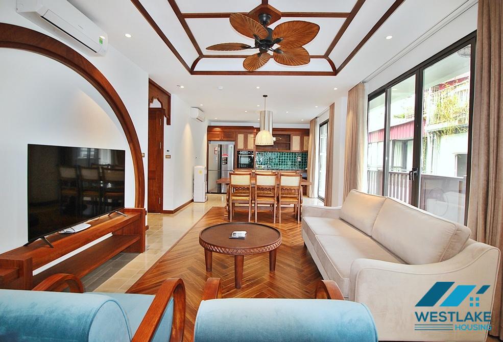 High floor 3 bedrooms apartment for rent in To Ngoc Van area, Tay Ho, Ha Noi