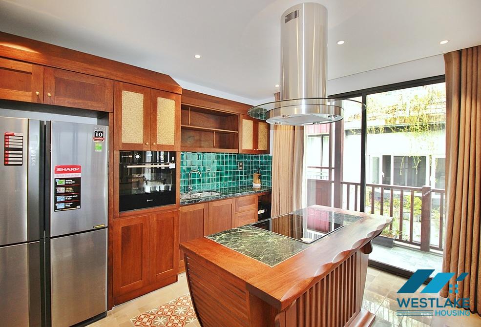High floor 3 bedrooms apartment for rent in To Ngoc Van area, Tay Ho, Ha Noi