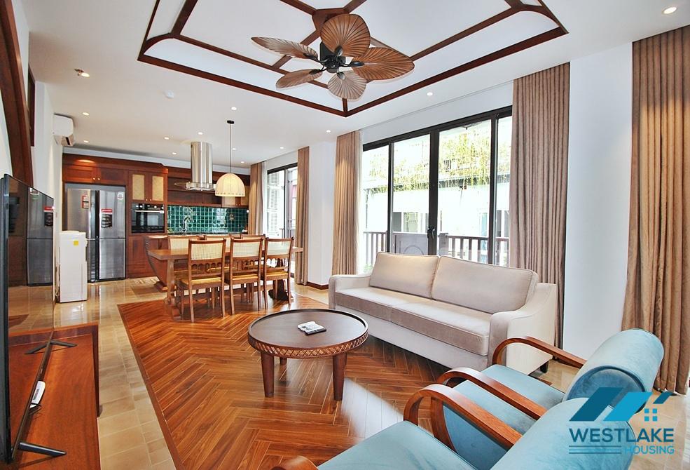 High floor 3 bedrooms apartment for rent in To Ngoc Van area, Tay Ho, Ha Noi