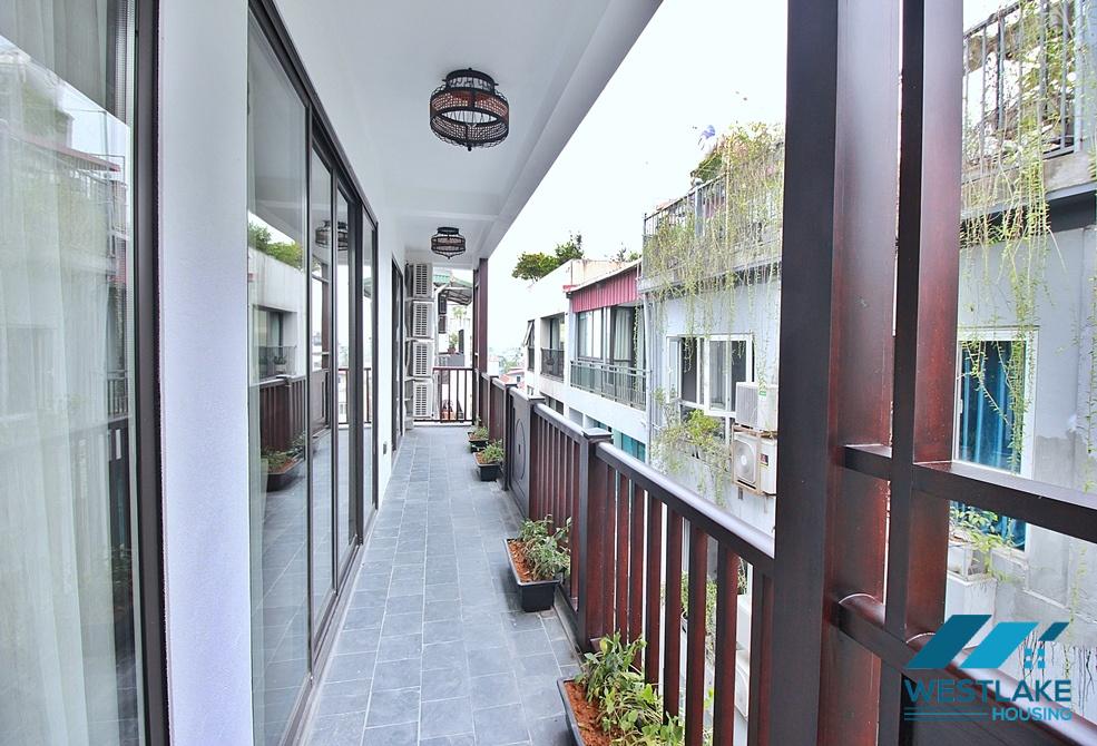 High floor 3 bedrooms apartment for rent in To Ngoc Van area, Tay Ho, Ha Noi