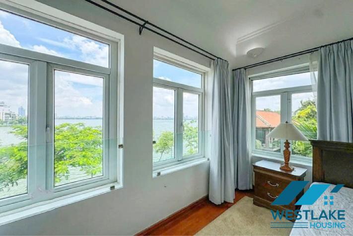 Cho Thuê Biệt thự 5 Phòng Ngủ Đẹp View Hồ, Sân Vườn Rộng Thoáng Mát Tại Tây Hồ, Hà Nội