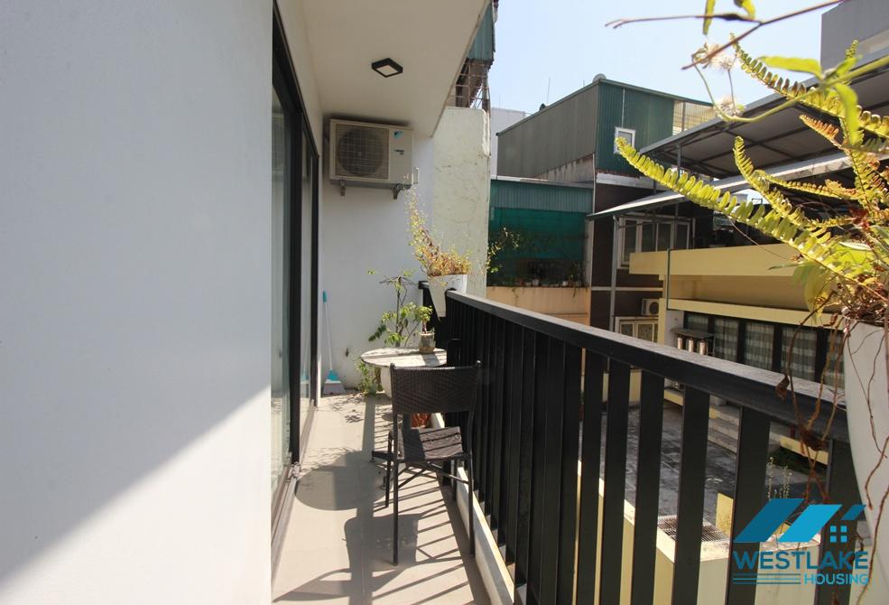 Modern 2 bedrooms apartment with huge terrace for rent in Vu Mien, Yen Phu village, Tay Ho, Ha Noi
