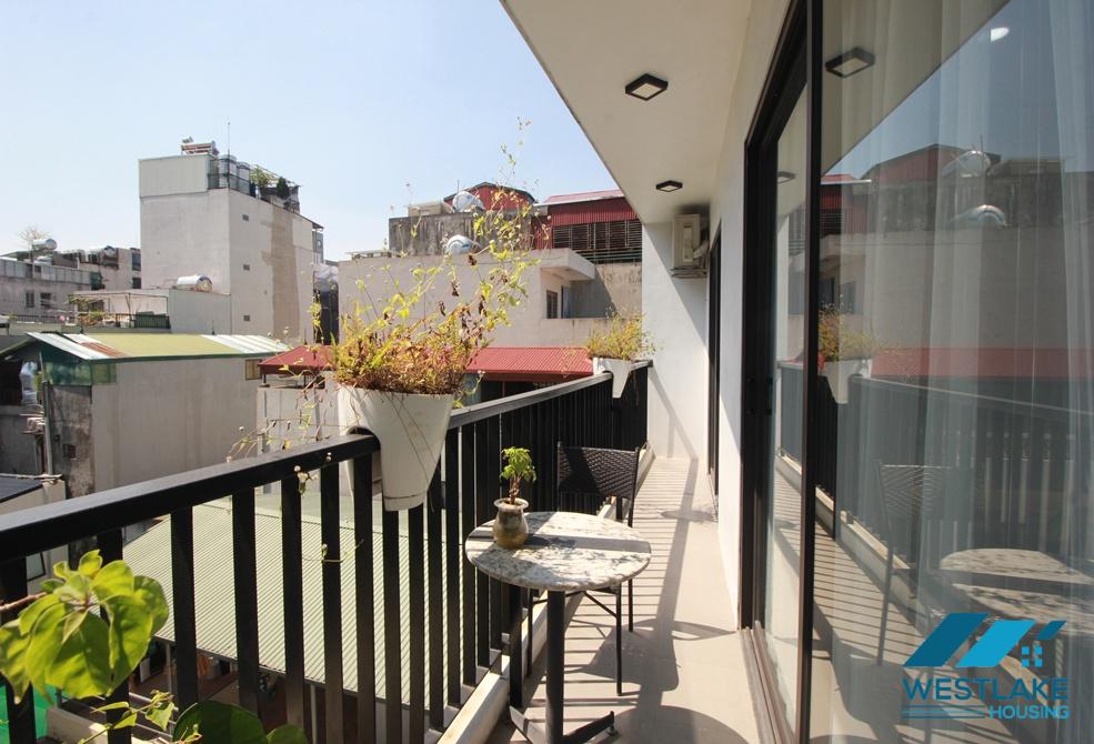 Modern 2 bedrooms apartment with huge terrace for rent in Vu Mien, Yen Phu village, Tay Ho, Ha Noi