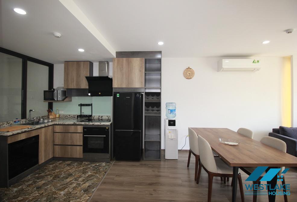 Modern 2 bedrooms apartment with huge terrace for rent in Vu Mien, Yen Phu village, Tay Ho, Ha Noi