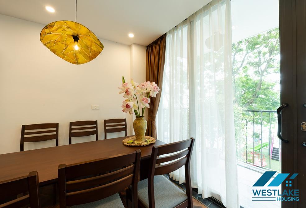 Brand new 03 bedrooms apartment with lake view for rent in Tay Ho, Ha Noi