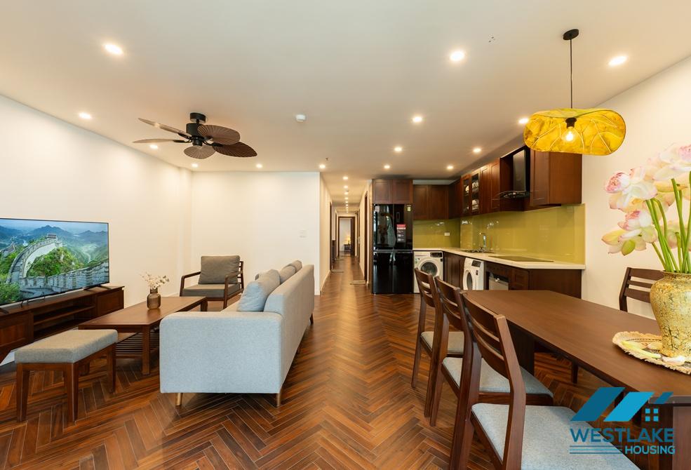 Brand new 03 bedrooms apartment with lake view for rent in Tay Ho, Ha Noi