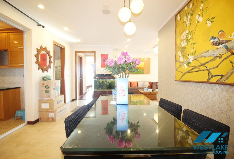 Good quality apartment for rent in Ciputra L Tower, Tay Ho ward, Ha Noi