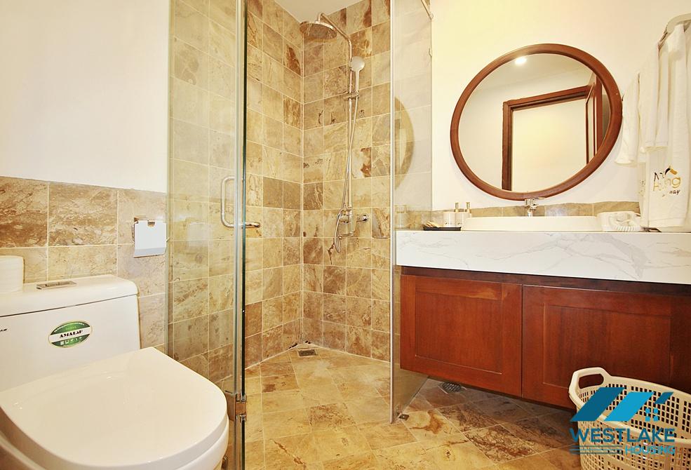 High quality and bright 03 bedrooms apartment for rent on Vu Mien street, Tay Ho, Ha Noi