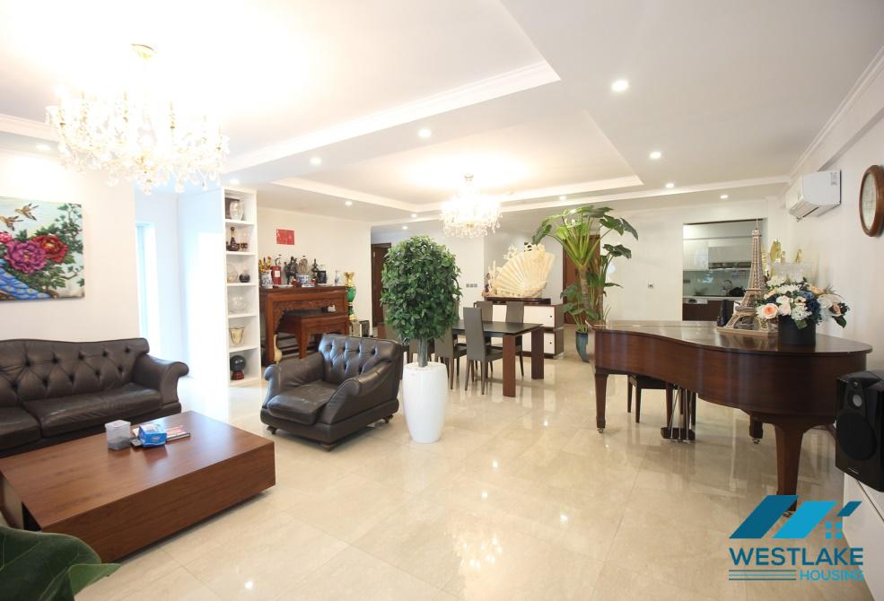 Spacious 4 bedrooms apartment for rent in L-building, Ciputra, Hanoi
