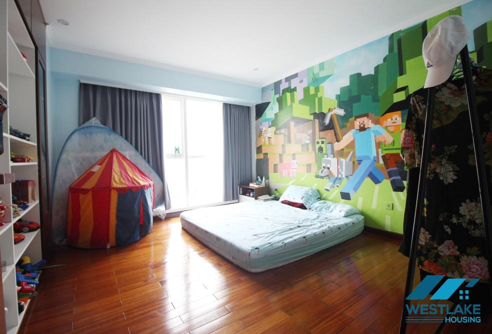 Spacious 4 bedrooms apartment for rent in L-building, Ciputra, Hanoi