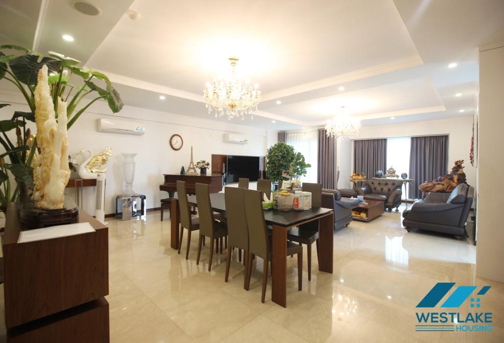 Spacious 4 bedrooms apartment for rent in L-building, Ciputra, Hanoi