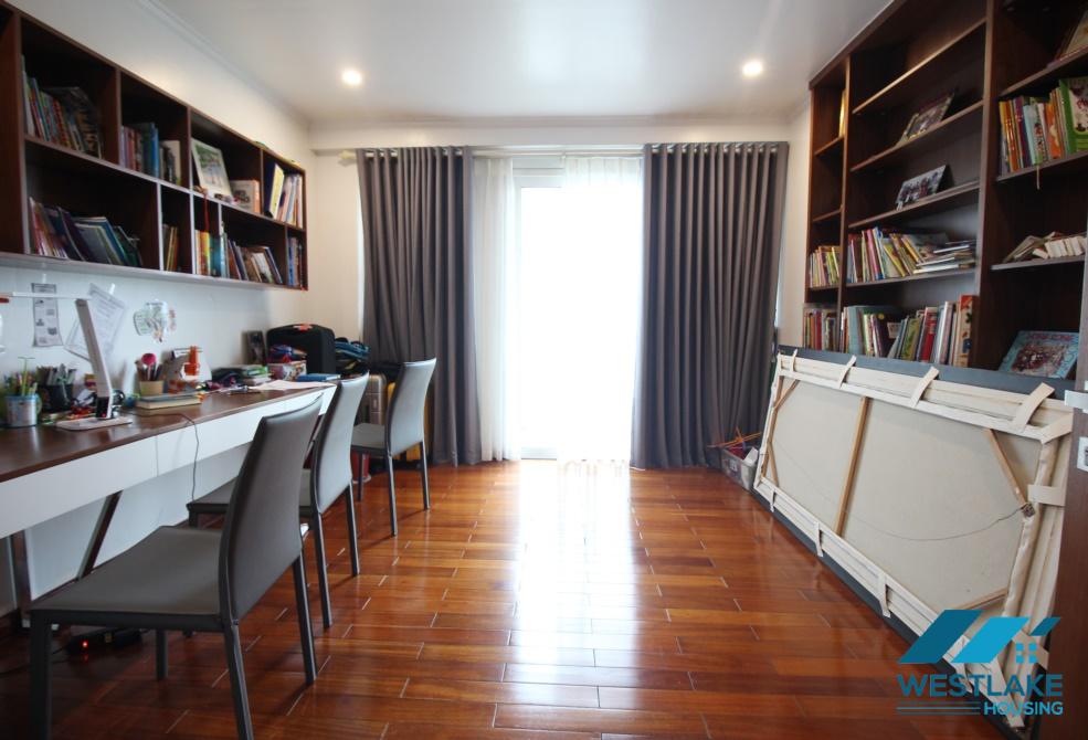 Spacious 4 bedrooms apartment for rent in L-building, Ciputra, Hanoi