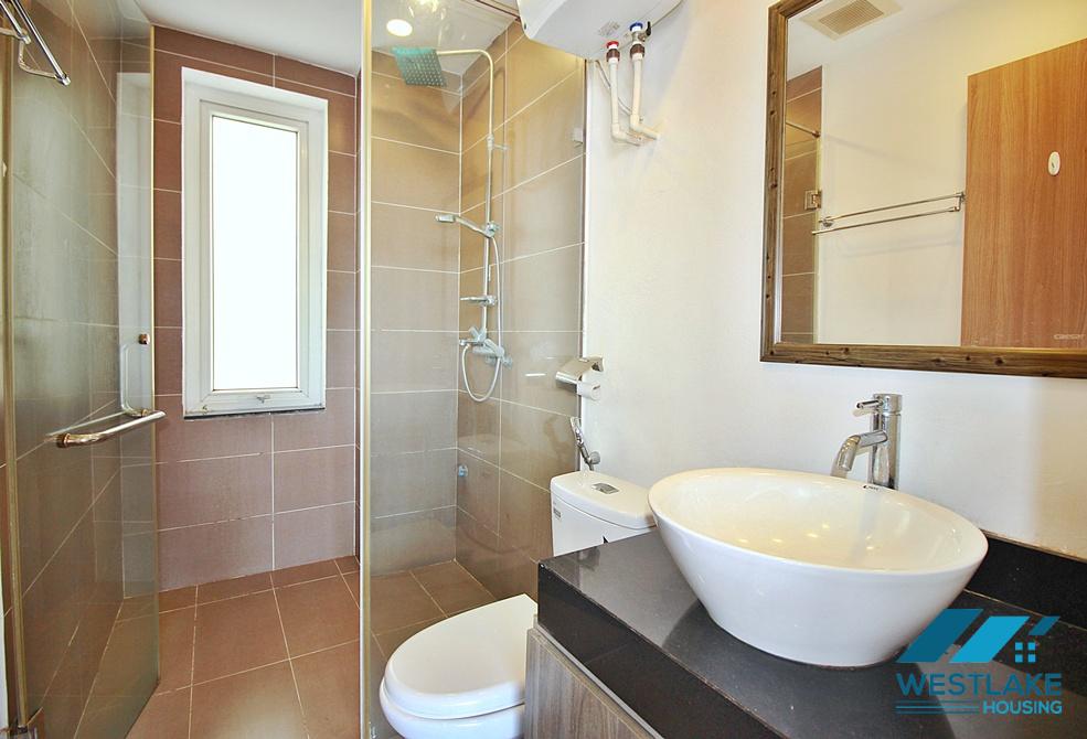Bright 01 bedroom apartment have balcony for rent in Tay Ho, Ha Noi