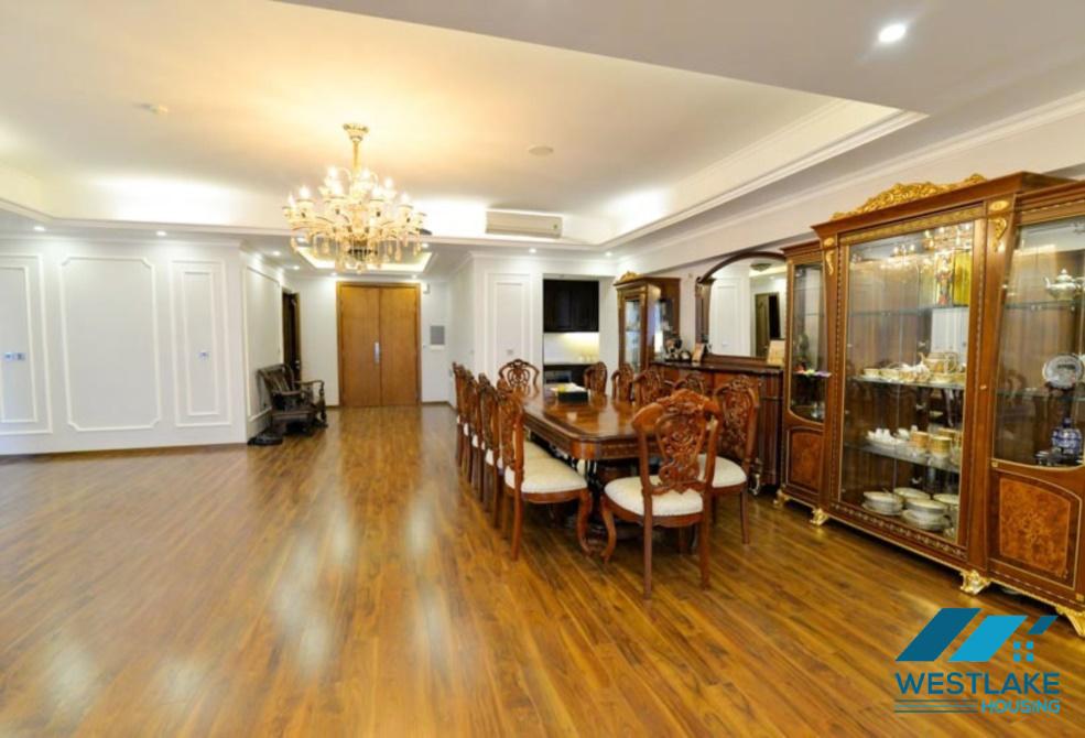 Nice design apartment with 4 bedrooms for rent in Ciputra, Ha Noi