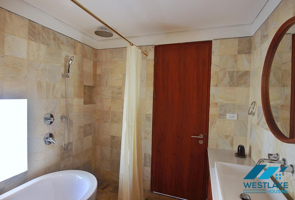 Good quality and clean 03 bedrooms apartment for rent in Tay Ho, Ha Noi