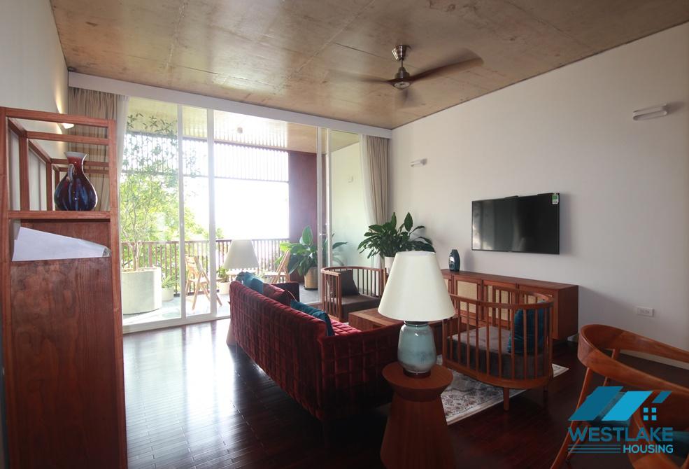Cosy 02 bedrooms apartment with lake view for rent in Tay Ho, Ha Noi