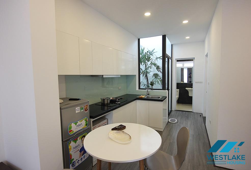 High floor studio with balcony for rent in Xuan Dieu, Tay Ho
