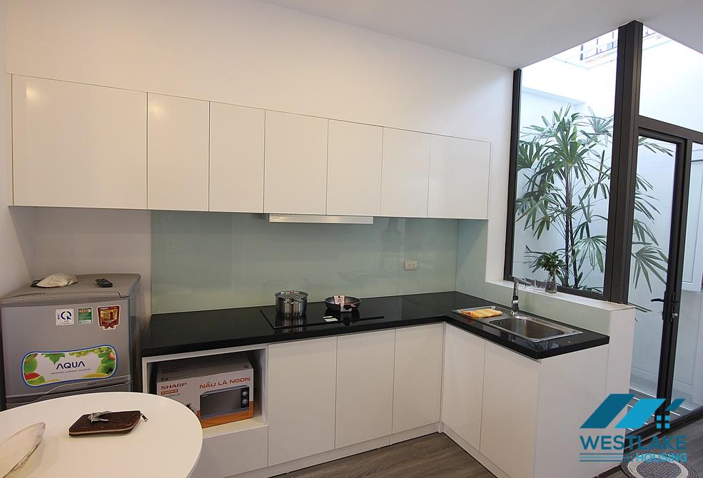 High floor studio with balcony for rent in Xuan Dieu, Tay Ho