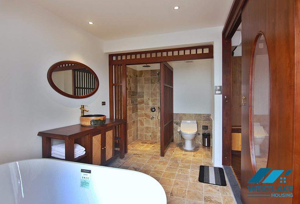 Bright and gorgeous 2 bedrooms apartment for rent in Dang Thai Mai, Tay Ho, Ha Noi