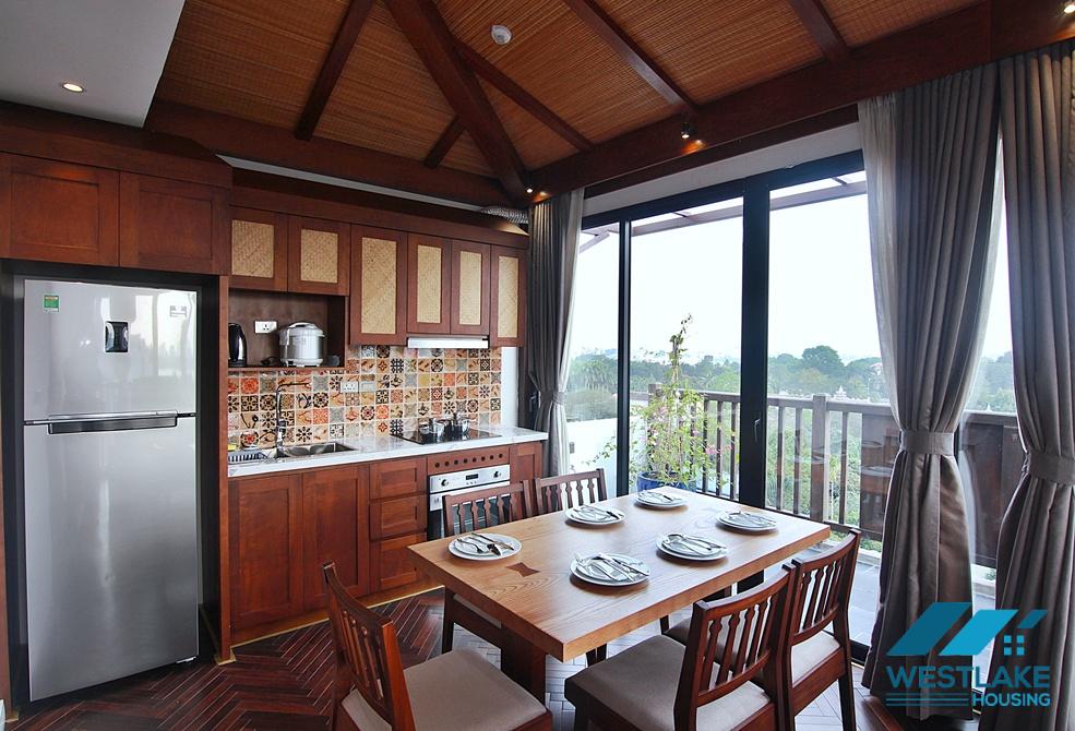 Bright and gorgeous 2 bedrooms apartment for rent in Dang Thai Mai, Tay Ho, Ha Noi