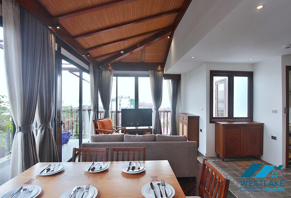 Bright and gorgeous 2 bedrooms apartment for rent in Dang Thai Mai, Tay Ho, Ha Noi