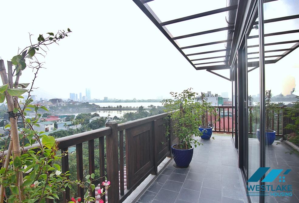 Bright and gorgeous 2 bedrooms apartment for rent in Dang Thai Mai, Tay Ho, Ha Noi