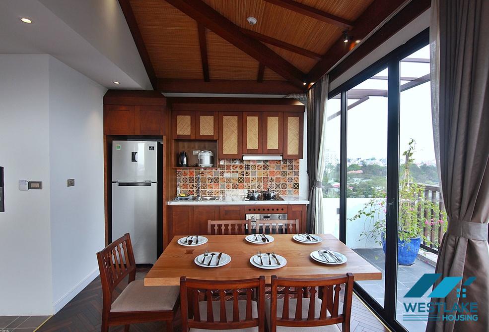 Bright and gorgeous 2 bedrooms apartment for rent in Dang Thai Mai, Tay Ho, Ha Noi