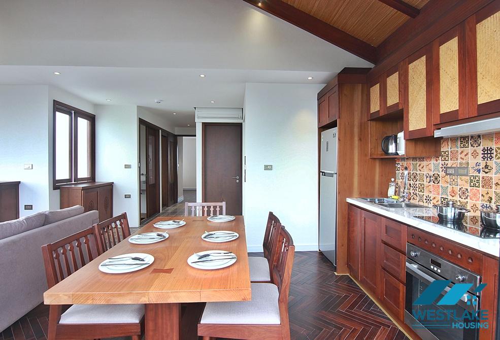 Bright and gorgeous 2 bedrooms apartment for rent in Dang Thai Mai, Tay Ho, Ha Noi
